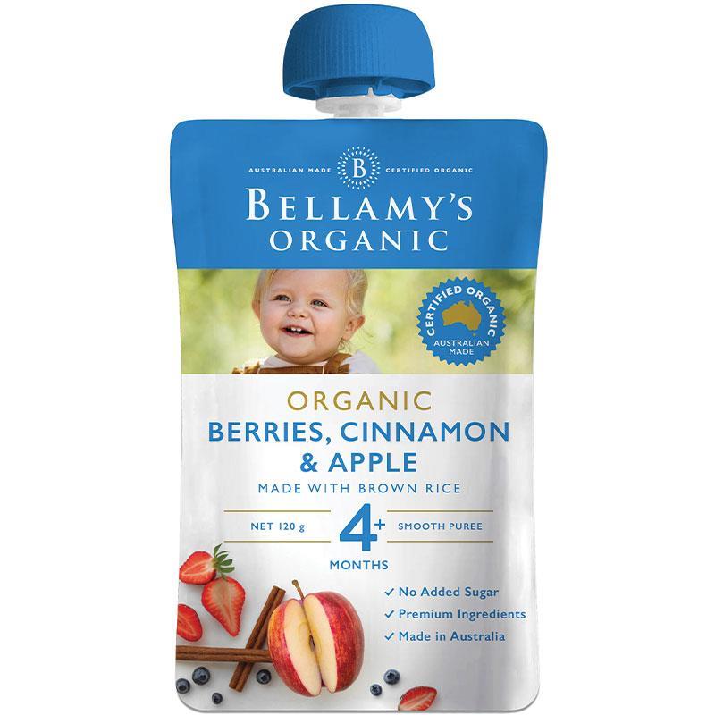 Bellamy's Organic Berries, Cinnamon & Apple 120g - Vital Pharmacy Supplies