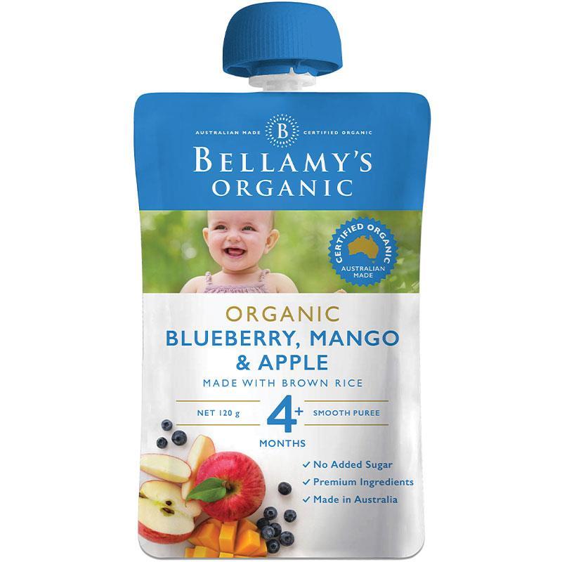 Bellamy's Organic Blueberry, Mango & Apple 120g - Vital Pharmacy Supplies