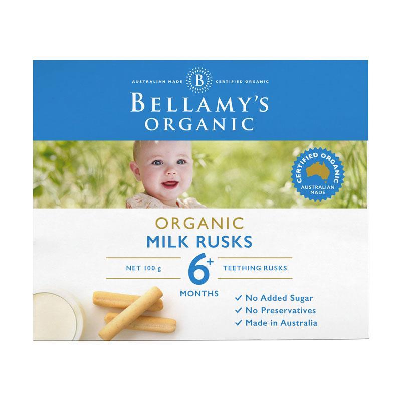 Bellamy's Organic Milk Rusks 100g - Vital Pharmacy Supplies