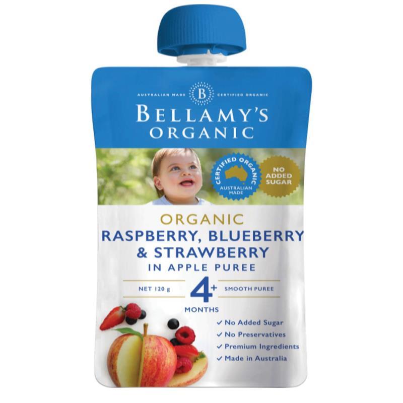 Bellamy's Organic Raspberry, Blueberry & Strawberry 120g - Vital Pharmacy Supplies