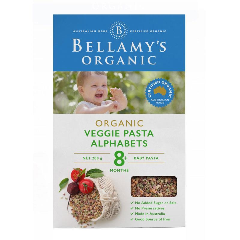 Bellamy's Organic Veggie Pasta Alphabets 200g - Vital Pharmacy Supplies