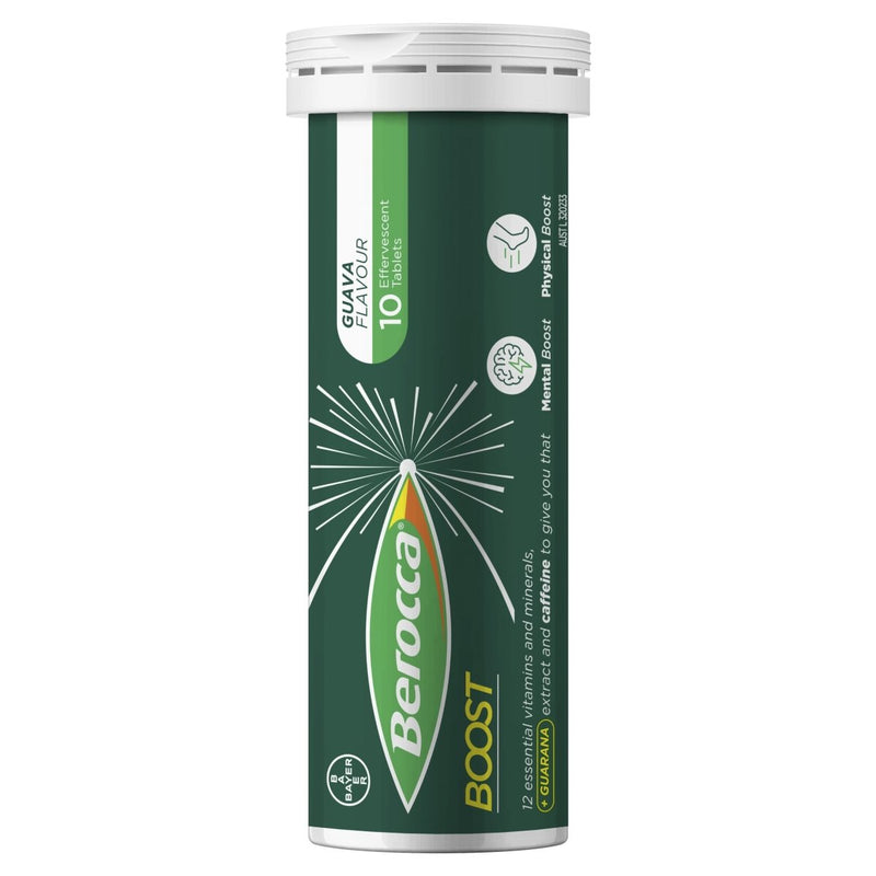 Berocca Boost Energy Guarana Effervescent 20 Tablets - Vital Pharmacy Supplies