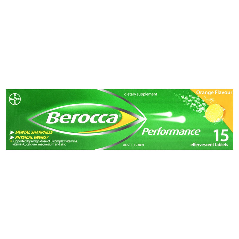 Berocca Performance Orange 15 Tablets - Vital Pharmacy Supplies