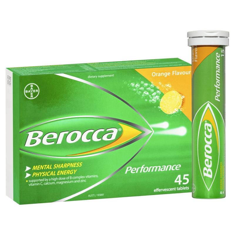 Berocca Performance Orange 45 Tablets - Vital Pharmacy Supplies
