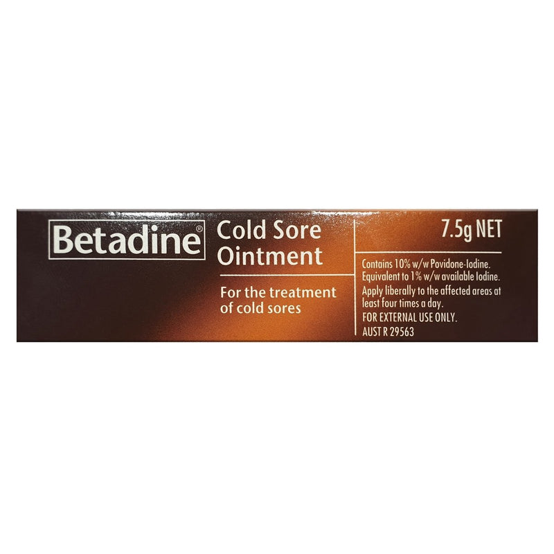Betadine Cold Sore Ointment 7.5g - Vital Pharmacy Supplies