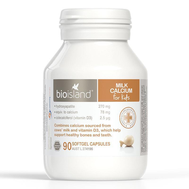 Bio Island Milk Calcium Kids 90 Capsules - Vital Pharmacy Supplies