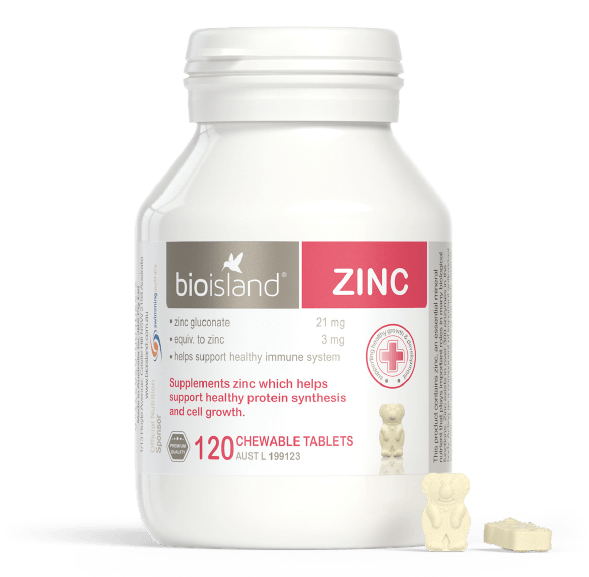 Bio Island Zinc 120 Chewable Tablets - Vital Pharmacy Supplies