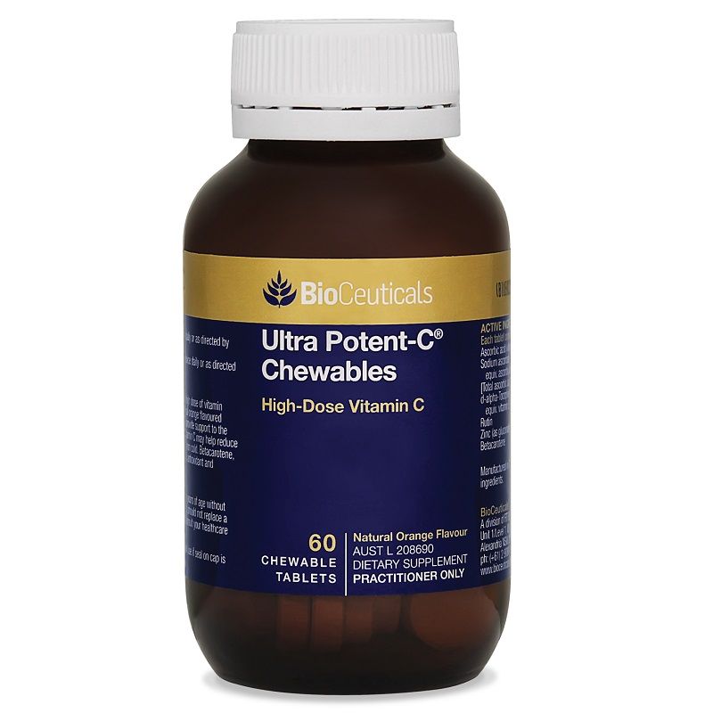 BioCeuticals Ultra Potent-C Chewables 60 Tablets - Vital Pharmacy Supplies