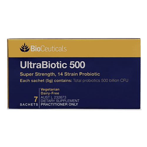 BioCeuticals UltraBiotic 500 7 Sachets - Vital Pharmacy Supplies