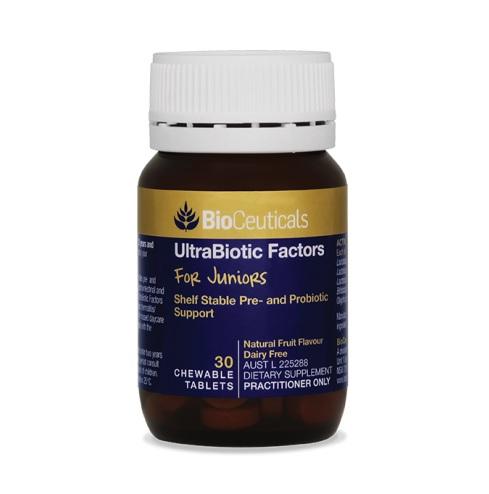 BioCeuticals UltraBiotic Factors for Juniors 30 Chewable Tablets - Vital Pharmacy Supplies