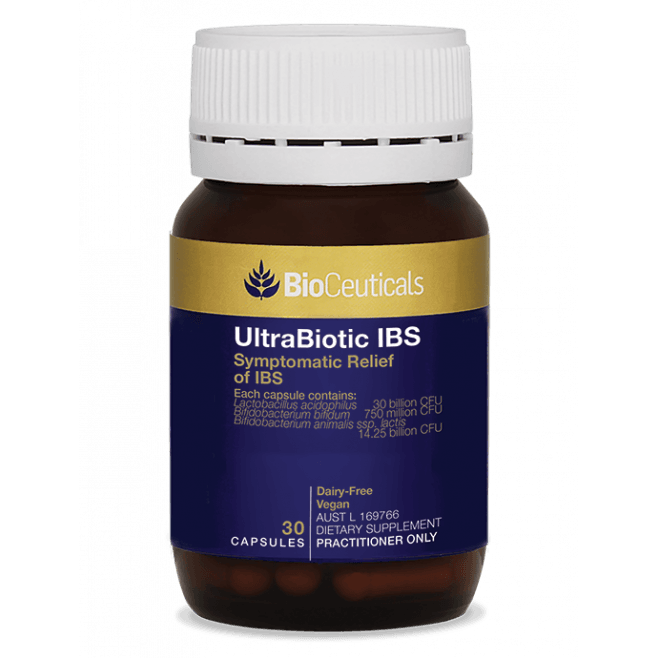 BioCeuticals UltraBiotic IBS 30 Capsules - Vital Pharmacy Supplies