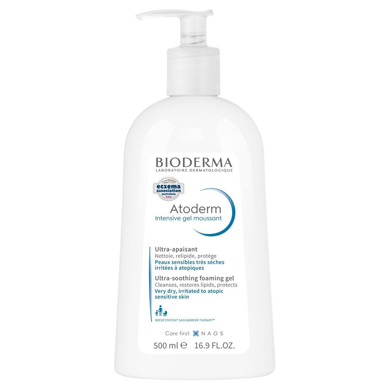 Bioderma Atoderm Intensive Gel Moussant Foaming Cleanser 500mL - Vital Pharmacy Supplies