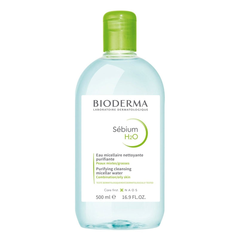 Bioderma Sebium H2O Purifying Micellar Cleansing Water 500mL - Vital Pharmacy Supplies