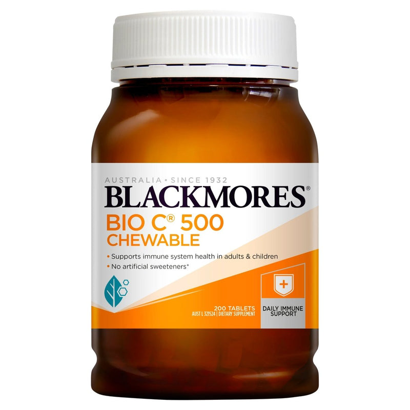 Blackmores Bio C 500mg Chewable 200 Tablets - Vital Pharmacy Supplies