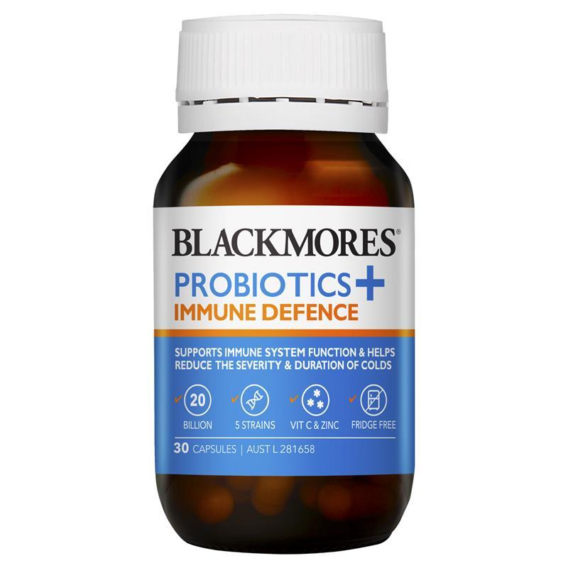 Blackmores Probiotics+ Immune Defence 30 Capsules - Vital Pharmacy Supplies
