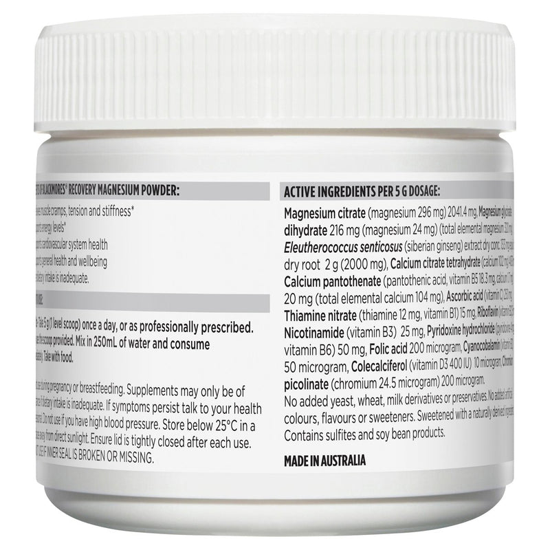 Blackmores Recovery Magnesium Powder 200g - Vital Pharmacy Supplies