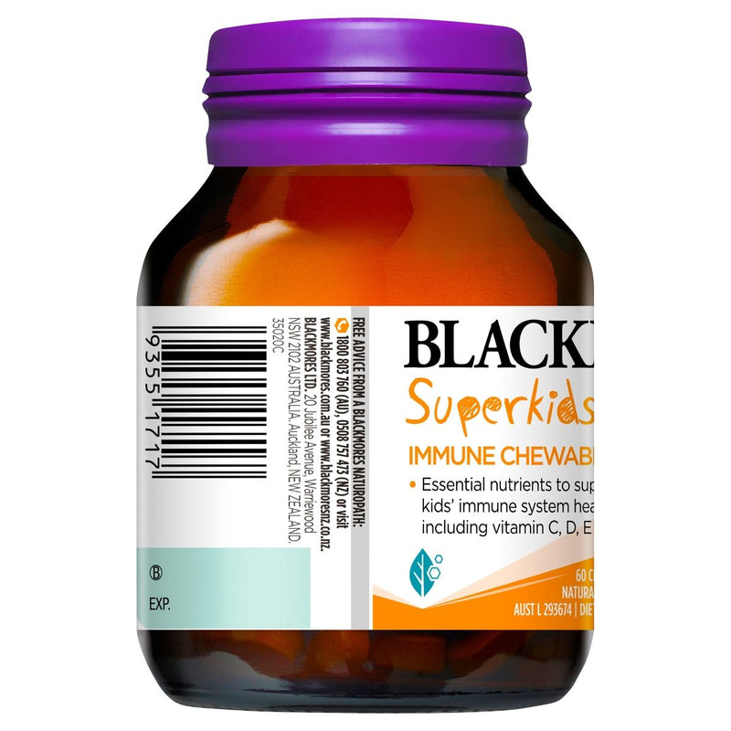 Blackmores Superkids Immune Chewables 60 Tablets - Vital Pharmacy Supplies