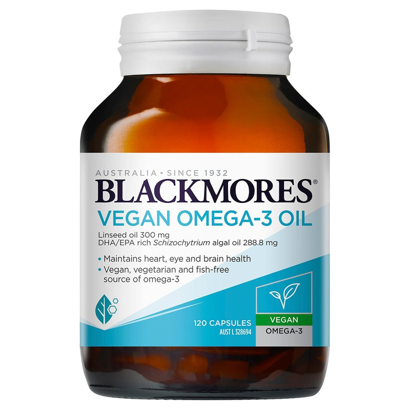 Blackmores Vegan Omega-3 Oil 120 Capsules - Vital Pharmacy Supplies