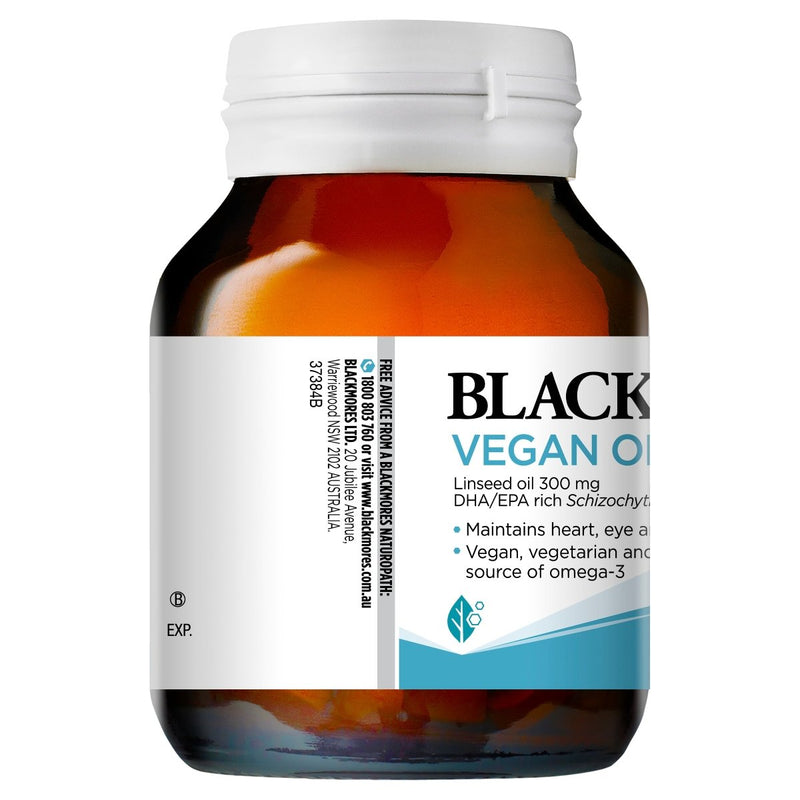 Blackmores Vegan Omega-3 Oil 60 Capsules - Vital Pharmacy Supplies