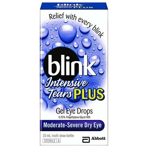 Blink Intensive Tears Plus Eye Drops 10mL - Vital Pharmacy Supplies