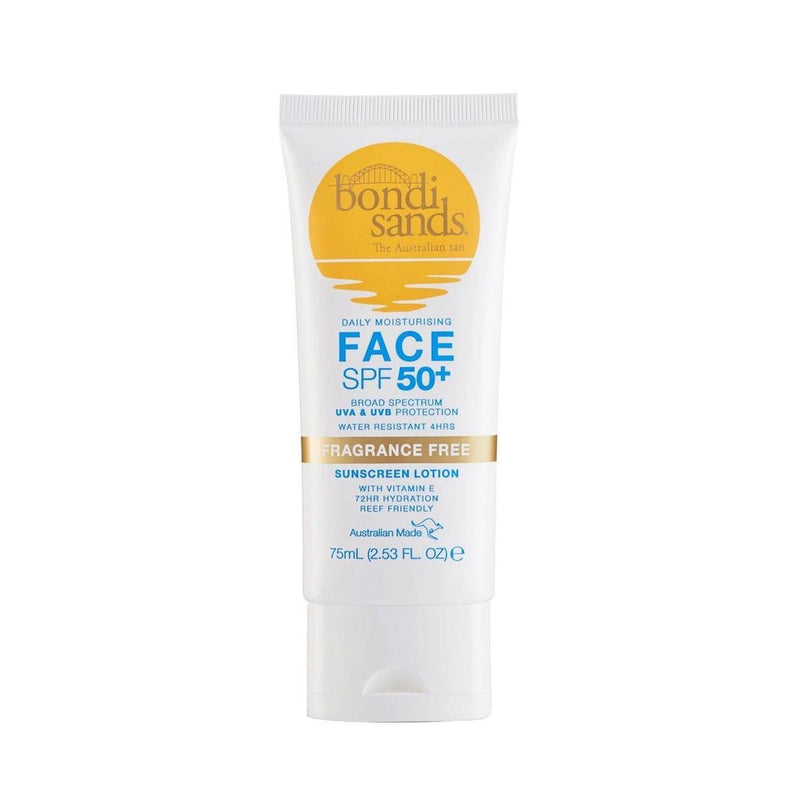 Bondi Sands Fragrance Free Face Sunscreen Lotion SPF50+ 75mL - Vital Pharmacy Supplies