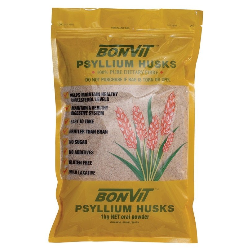 Bonvit Psyllium Husks 1kg - Vital Pharmacy Supplies