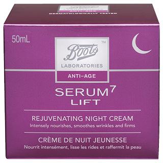 Boots Laboratories Serum 7 Lift Rejuvenating Night Cream 50mL - Vital Pharmacy Supplies