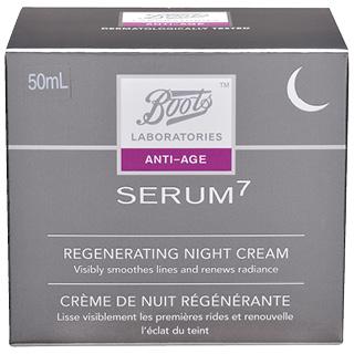 Boots Laboratories Serum 7 Regenerating Night Cream 50mL - Vital Pharmacy Supplies
