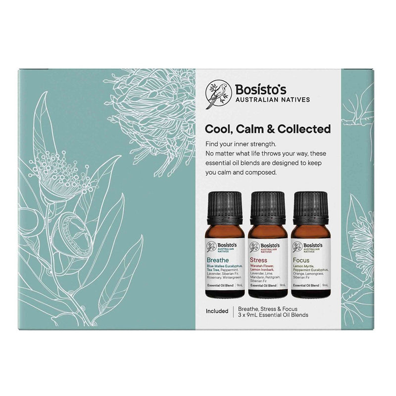 Bosisto's Cool, Calm & Collected Essential Oil Gift Pack