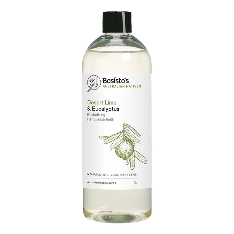Bosisto's Desert Lime and Eucalyptus Revitalising Hand Wash Refill 1L