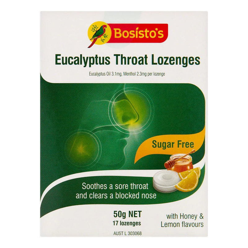 Bosisto's Eucalyptus Throat Lozenges 17 Pack