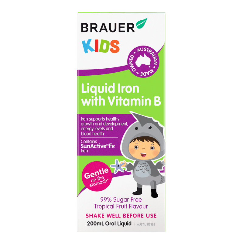 Brauer Baby & Kids Liquid Iron with Vitamin B 200mL - Vital Pharmacy Supplies