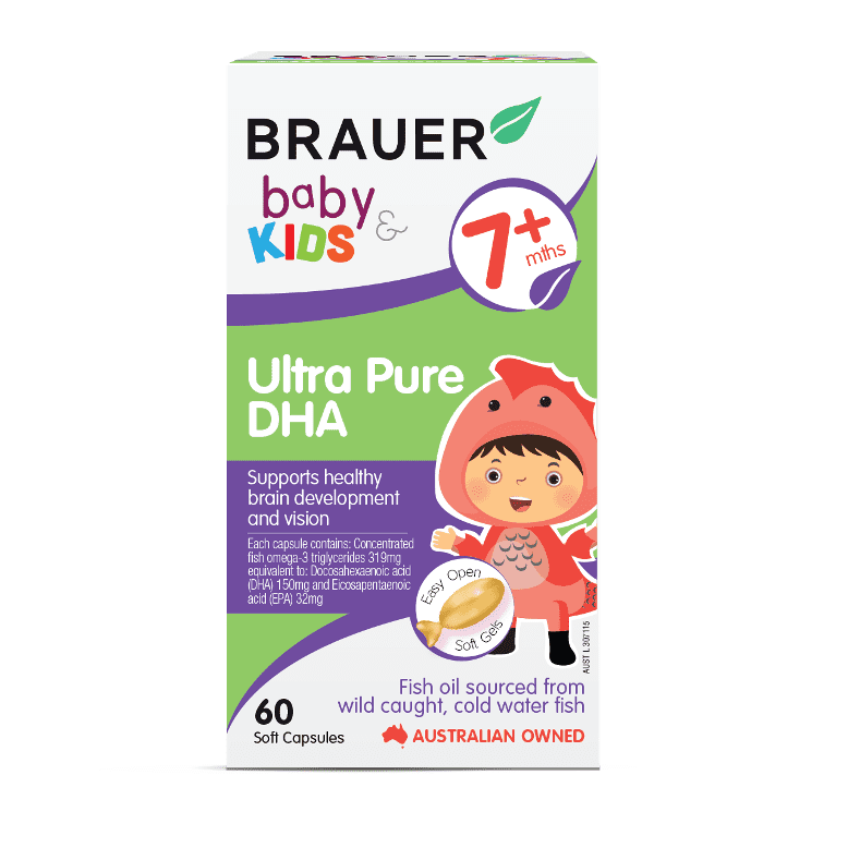 Brauer Baby & Kids Ultra Pure DHA 60 Capsules - Vital Pharmacy Supplies