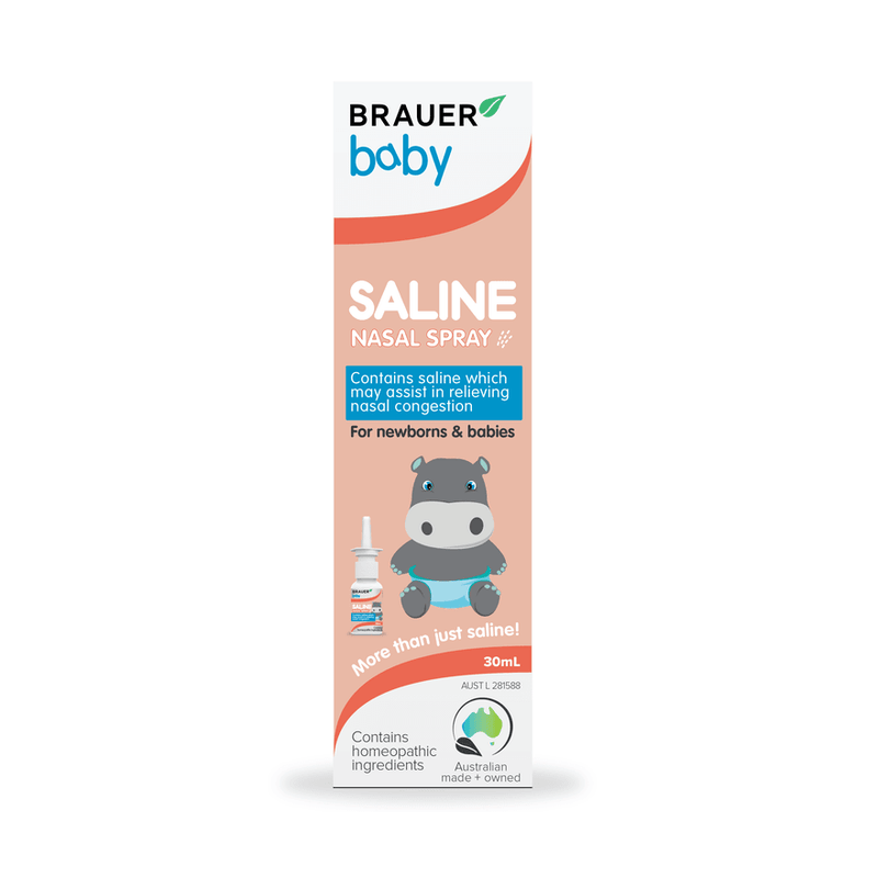 Brauer Baby Saline Nasal Spray 30mL - Vital Pharmacy Supplies