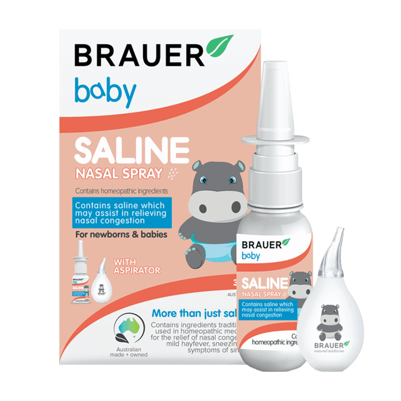 Brauer Baby Saline Nasal Spray with Aspirator - Vital Pharmacy Supplies