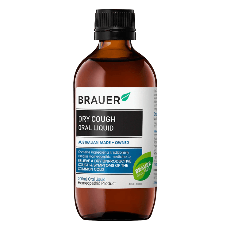 Brauer Dry Cough Oral Liquid 200mL - Vital Pharmacy Supplies