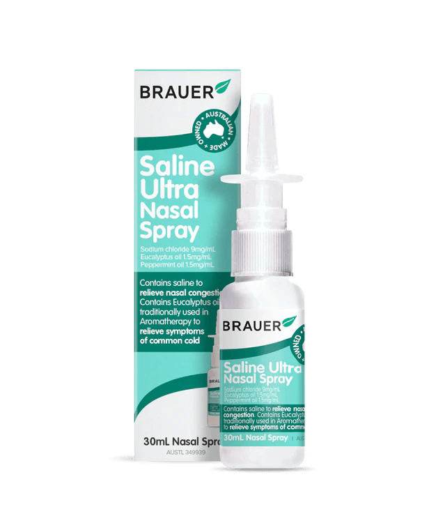 Brauer Saline Ultra Nasal Spray 30mL - Vital Pharmacy Supplies