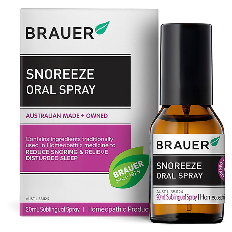 Brauer Snoreeze Oral Spray 20mL - Vital Pharmacy Supplies