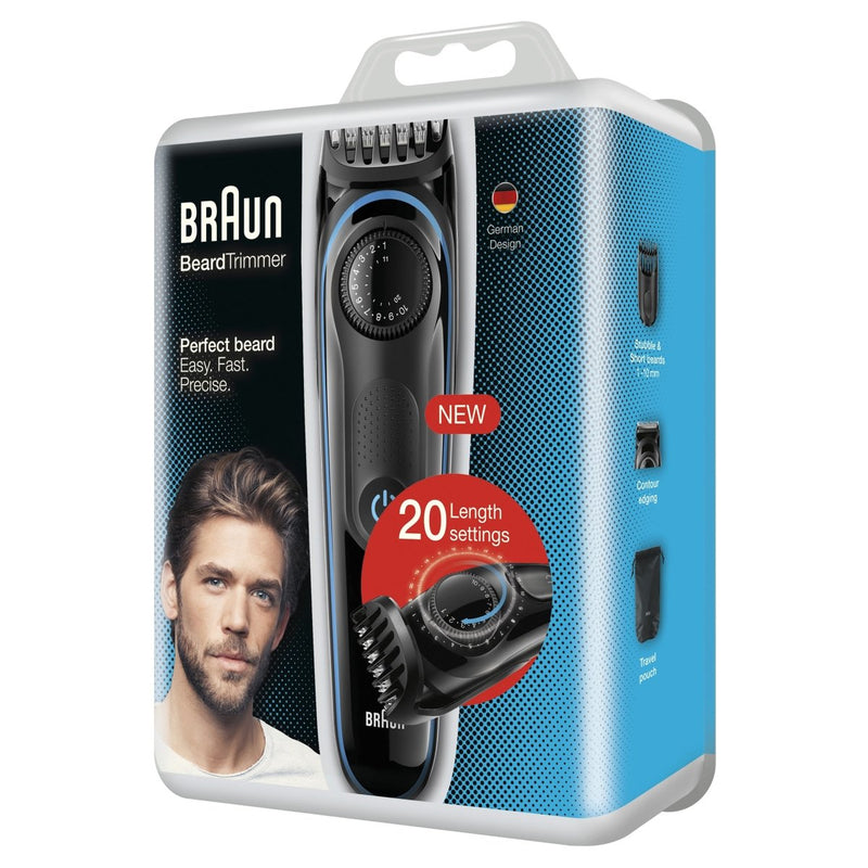 Braun Beard Trimmer for Men BT3000, Cordless & Rechargeable Hair Clipper - Vital Pharmacy Supplies