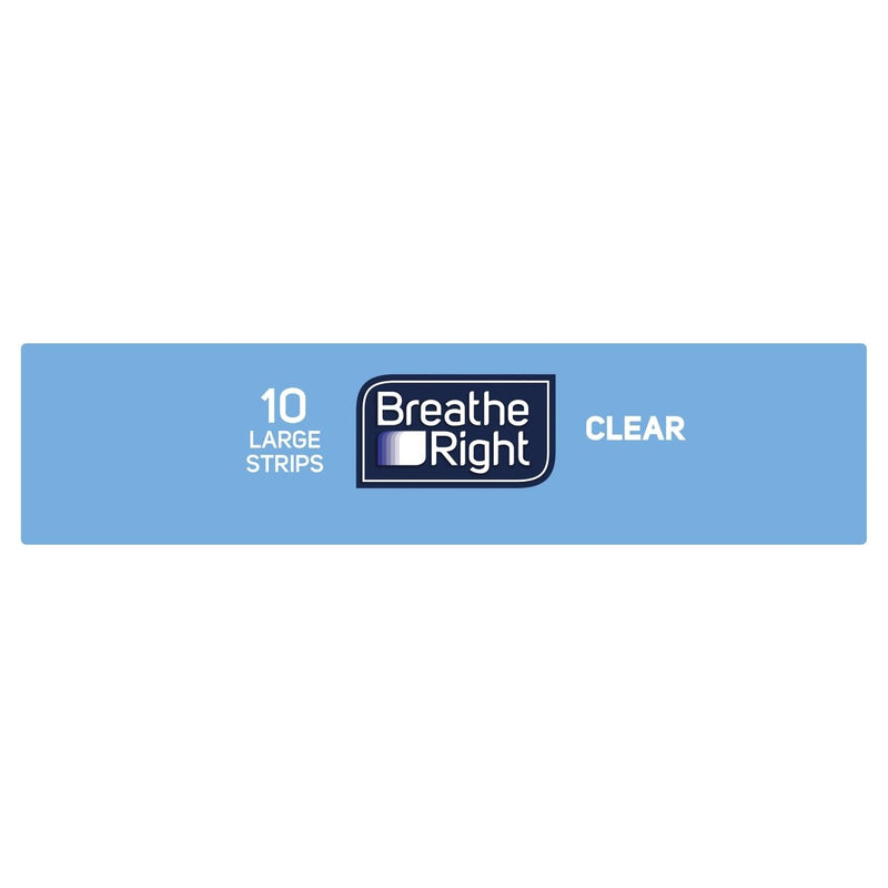 Breathe Right Clear Large Nasal Strips 10s - Vital Pharmacy Supplies