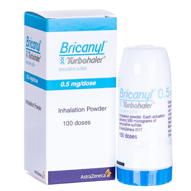 Bricanyl Turbuhaler 500mcg 120 Doses (S3) - Vital Pharmacy Supplies