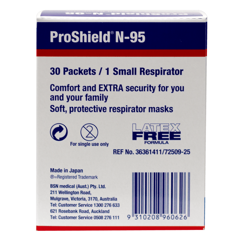 BSN Proshield N95 Small Respirator Masks (Box of 30) - Vital Pharmacy Supplies