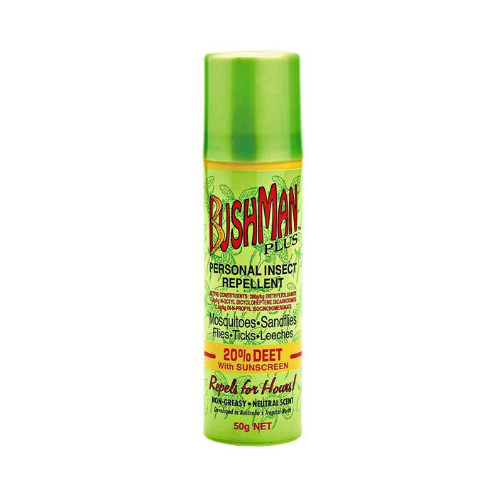Bushman PLUS Repellent with Sunscreen Aerosol 50g - Vital Pharmacy Supplies