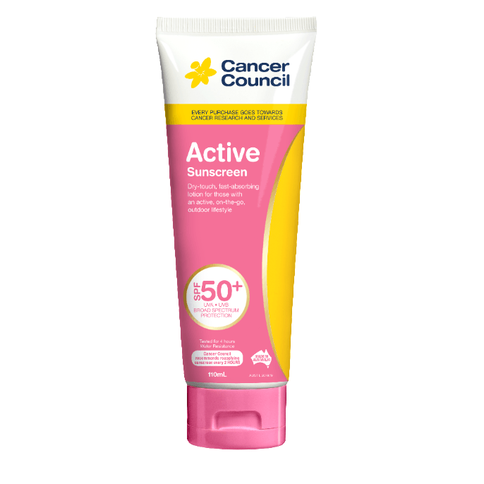 Cancer Council Active Pink Sunscreen SPF50+ 110mL - Vital Pharmacy Supplies