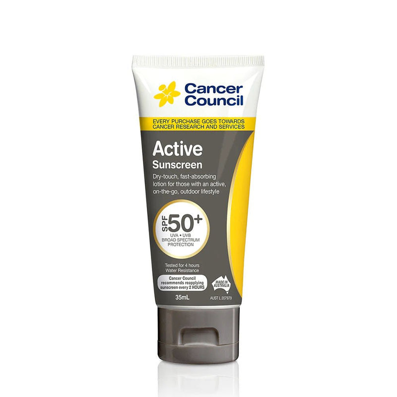 Cancer Council Active Sunscreen SPF50+ 35mL - Vital Pharmacy Supplies