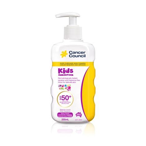 Cancer Council Kids Sunscreen Pump SPF50+ 200mL - Vital Pharmacy Supplies