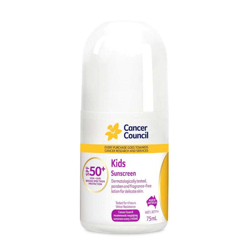 Cancer Council Kids Sunscreen Roll-On SPF50+ 75mL - Vital Pharmacy Supplies