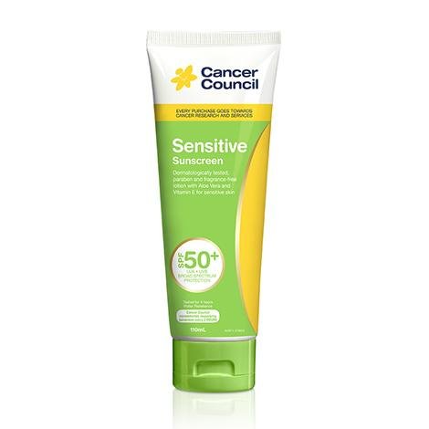 Cancer Council Sensitive Sunscreen SPF50+ 110mL - Vital Pharmacy Supplies