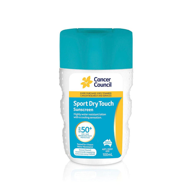Cancer Council Sport Dry Touch Sunscreen SPF50+ 100mL - Vital Pharmacy Supplies