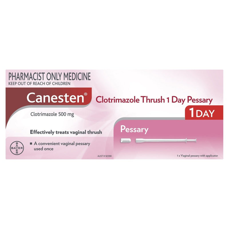 Canesten 1 Day Pessary Thrush Treatment (S3) - Vital Pharmacy Supplies